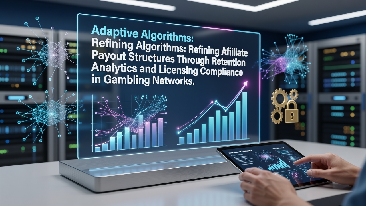 Adaptive algorithms adjusting affiliate payout structures based on retention data and compliance checks in gambling networks
