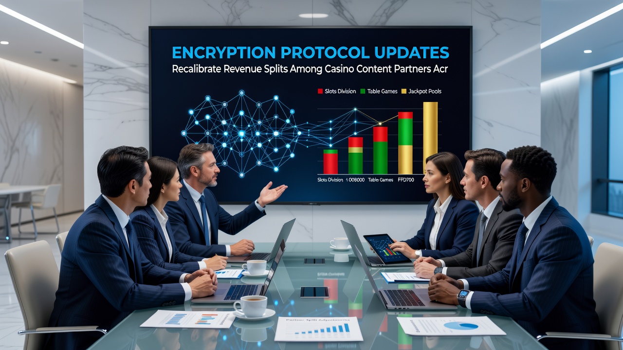 International casino affiliate team reviewing revenue split adjustments after encryption updates