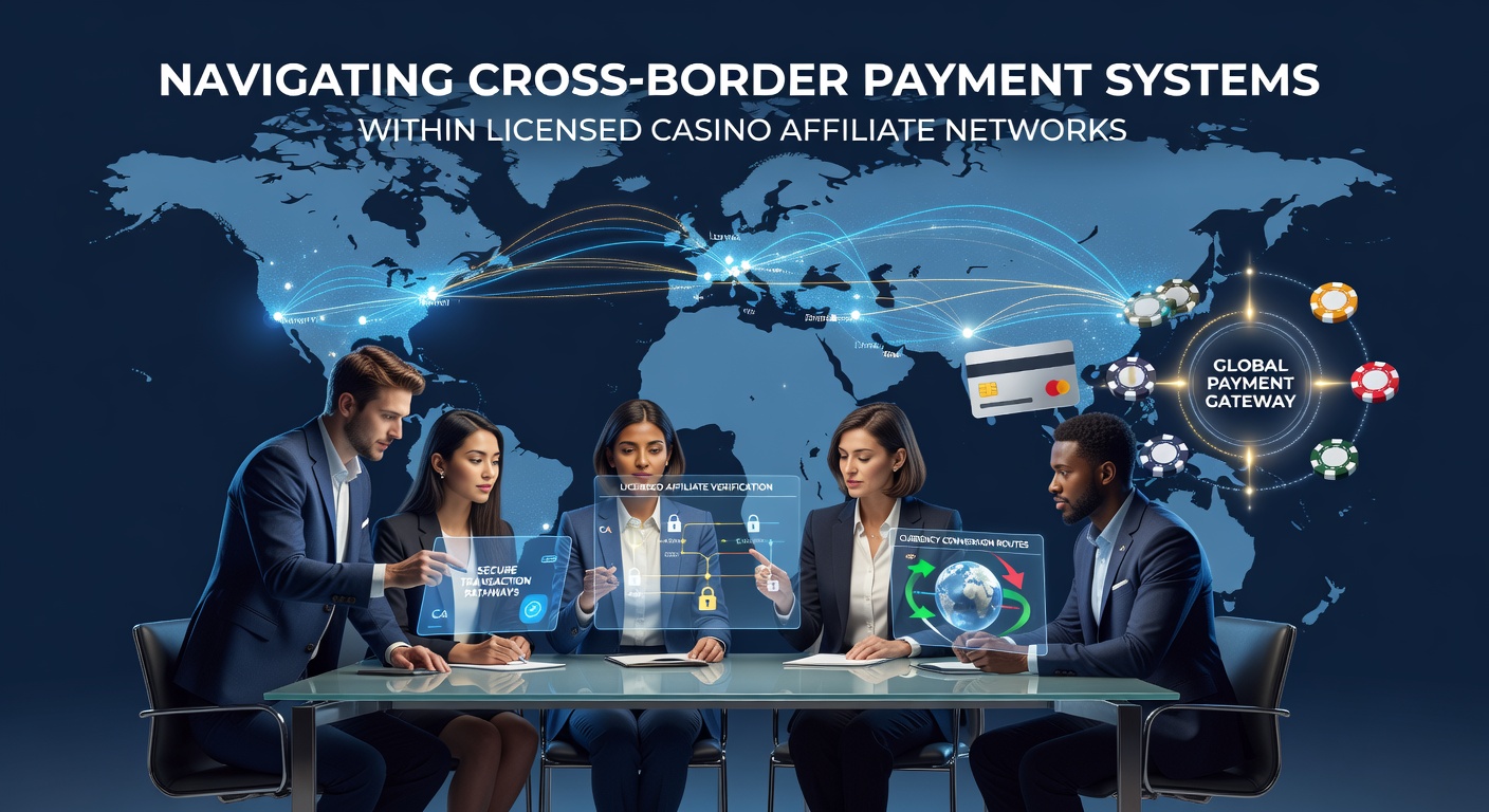 Cross-border payment flows illustrated across licensed casino affiliate networks with global transaction maps