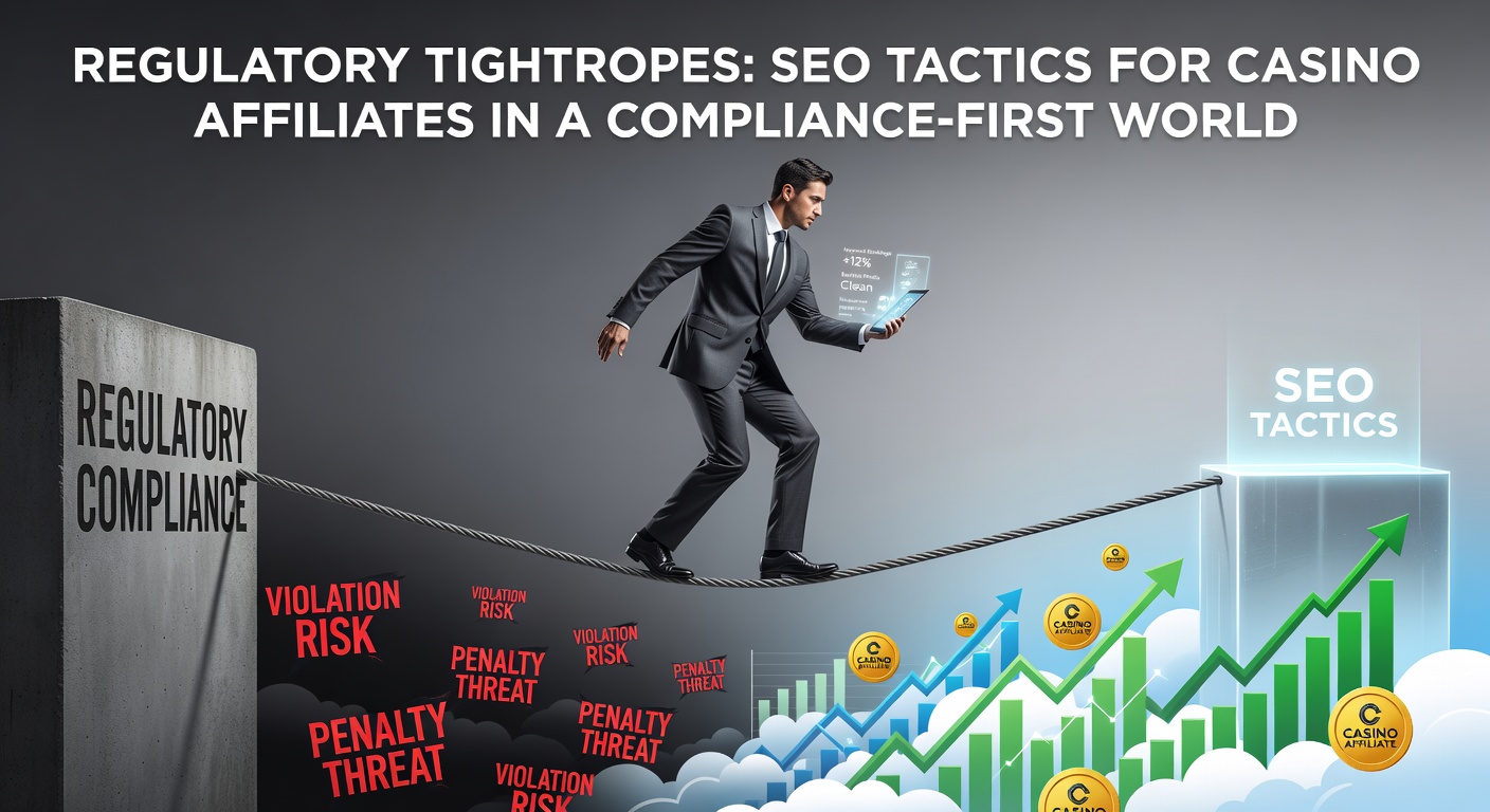 Casino affiliate marketer balancing compliance and SEO strategies on a tightrope amid regulatory hurdles